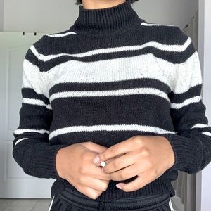 Brandy Melville Striped Turtleneck Sweater